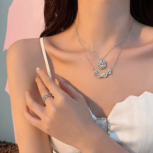 4 Heart Stone Necklace | 2 Varients Minimalist Necklace