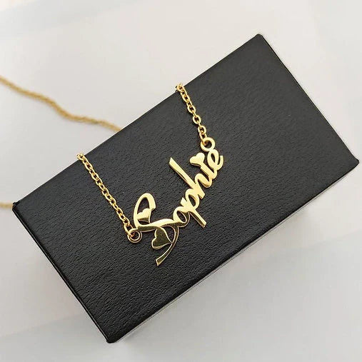 Customized locket with small hearts