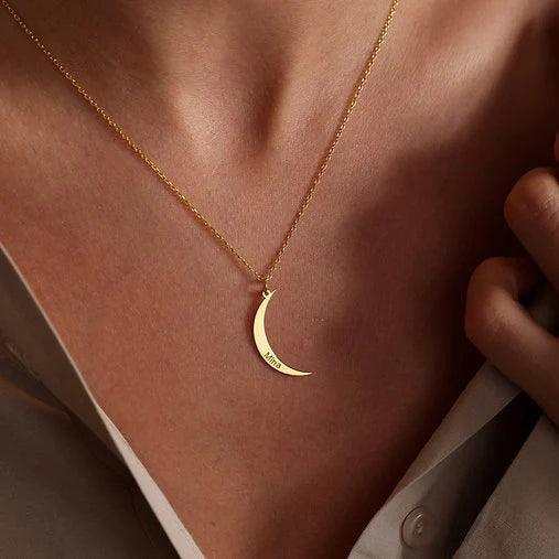 Moon Name Necklace