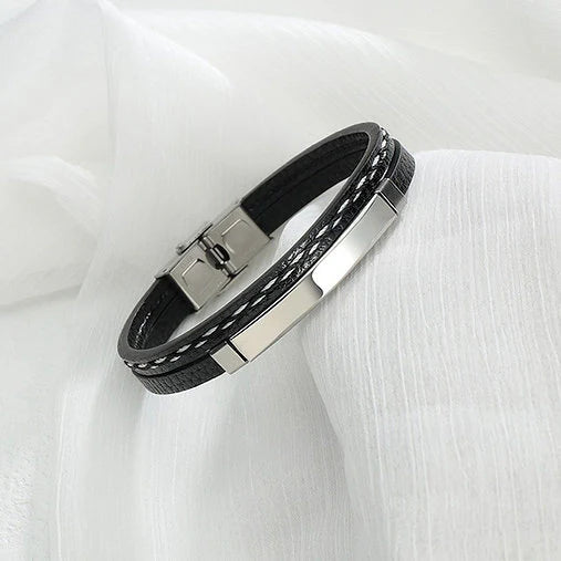 Leather Hand Bracelet | Name Bracelet