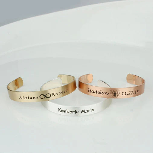 Leather Hand Bracelet | Name Bracelet